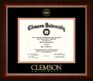Clemson University diploma frame - Gold Embossed Diploma Frame in Murano
