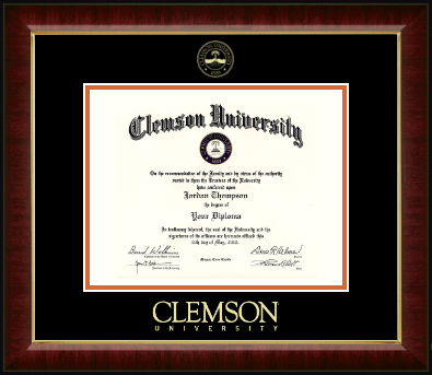 Clemson University diploma frame - Gold Embossed Diploma Frame in Murano
