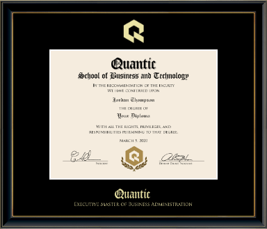 Quantic diploma frame - Gold Embossed Diploma Frame in Onexa Gold