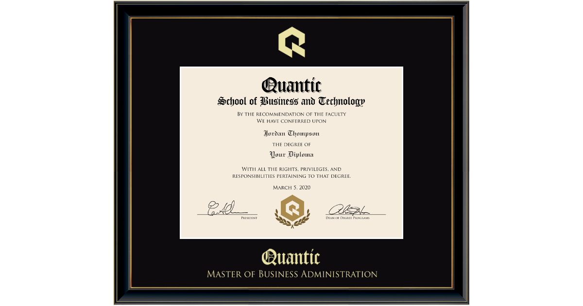 Gold Embossed Diploma Frame in Onexa Gold Quantic - Item #383793