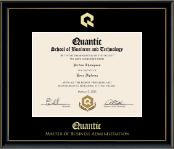Quantic Gold Embossed Diploma Frame in Onexa Gold