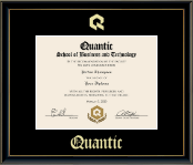 Quantic diploma frame - Gold Embossed Diploma Frame in Onexa Gold