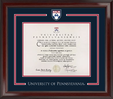 University of Pennsylvania diploma frame - Spirit Medallion Diploma Frame in Encore