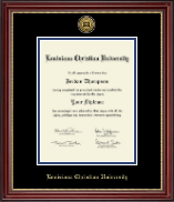 Louisiana Christian University diploma frame - Gold Engraved Medallion Diploma Frame in Kensington Gold
