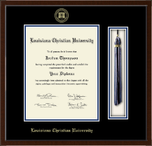 Louisiana Christian University Tassel Edition Diploma Frame in Delta