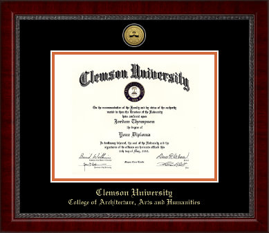 Clemson University diploma frame - Gold Engraved Medallion Diploma Frame in Sutton