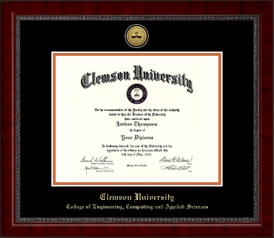 Clemson University diploma frame - Gold Engraved Medallion Diploma Frame in Sutton