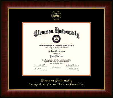 Clemson University diploma frame - Gold Embossed Diploma Frame in Murano