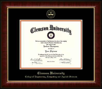 Clemson University diploma frame - Gold Embossed Diploma Frame in Murano