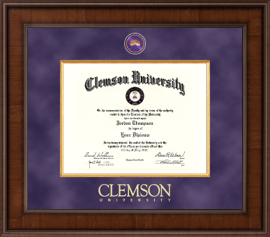 Clemson University diploma frame - Presidential Masterpiece Diploma Frame in Madison