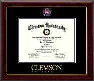 Clemson University diploma frame - Masterpiece Medallion Diploma Frame in Gallery