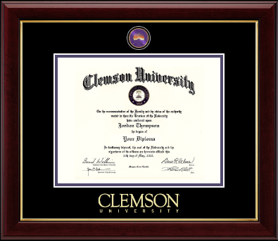 Clemson University diploma frame - Masterpiece Medallion Diploma Frame in Gallery