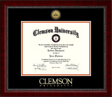 Clemson University diploma frame - Gold Engraved Medallion Diploma Frame in Sutton