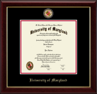 University of Maryland, College Park certificate frame - Masterpiece Medallion Certificate Frame in Gallery