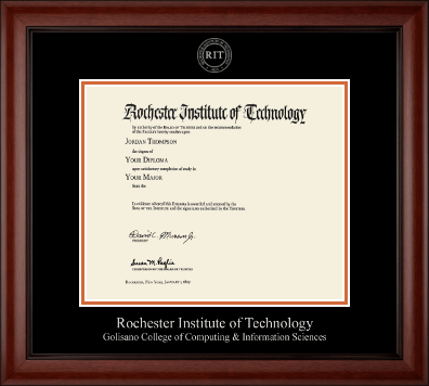 Rochester Institute of Technology diploma frame - Silver Embossed Diploma Frame in Cambridge