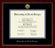 University of North Georgia Gold Engraved Medallion Diploma Frame in Sutton