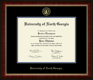 University of North Georgia diploma frame - Gold Embossed Diploma Frame in Murano