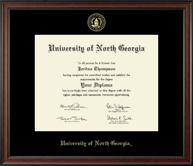 University of North Georgia diploma frame - Gold Embossed Diploma Frame in Studio