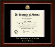 The University of Alabama Tuscaloosa diploma frame - Masterpiece Medallion Diploma Frame in Murano