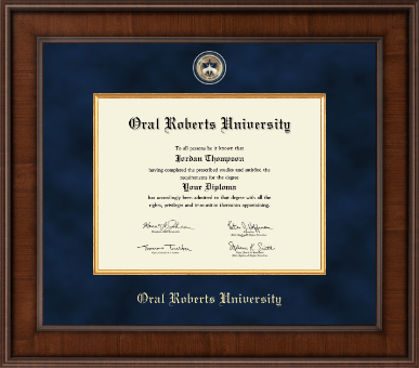 Oral Roberts University diploma frame - Presidential Masterpiece Diploma Frame in Madison
