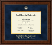 Oral Roberts University diploma frame - Presidential Masterpiece Diploma Frame in Madison