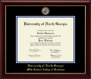 University of North Georgia diploma frame - Masterpiece Medallion Diploma Frame in Gallery