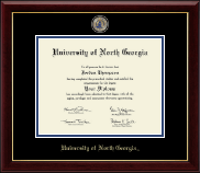 University of North Georgia Masterpiece Medallion Diploma Frame in Gallery