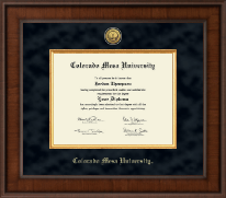 Colorado Mesa University   Presidential Gold Engraved Diploma Frame in Madison
