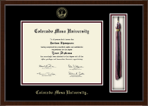 Colorado Mesa University   Tassel Edition Diploma Frame in Delta