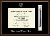 University of Nevada Reno Tassel Edition Diploma Frame in Delta