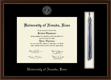 University of Nevada Reno diploma frame - Tassel & Cord Diploma Frame in Delta
