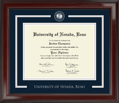 University of Nevada Reno diploma frame - Showcase Edition Diploma Frame in Encore