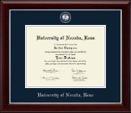 University of Nevada Reno diploma frame - Masterpiece Medallion Diploma Frame in Gallery Silver