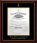 United States Army Command and General Staff College Gold Embossed Diploma Frame in Gallery