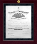 United States Army Command and General Staff College Millennium Gold Engraved Diploma Frame in Cordova