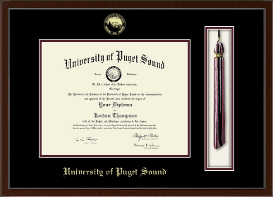 University of Puget Sound diploma frame - Tassel & Cord Diploma Frame in Delta