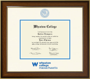 Wheaton College in Massachusetts Dimensions Diploma Frame in Westwood