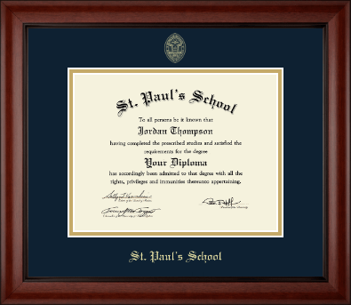 St. Paul's School diploma frame - Gold Embossed Diploma Frame in Cambridge