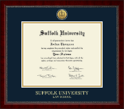 Suffolk University diploma frame - Gold Engraved Medallion Diploma Frame in Sutton