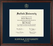 Suffolk University Gold Embossed Diploma Frame in Studio