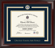United States Air Force Showcase Edition Certificate Frame in Encore