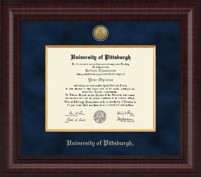 University of Pittsburgh diploma frame - Presidential Gold Engraved Diploma Frame in Premier
