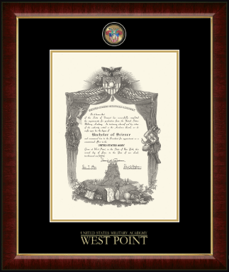 United States Military Academy diploma frame - Masterpiece Medallion Diploma Frame in Murano
