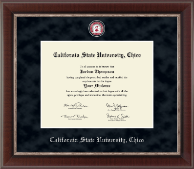 California State University Chico diploma frame - Regal Edition Diploma Frame in Chateau