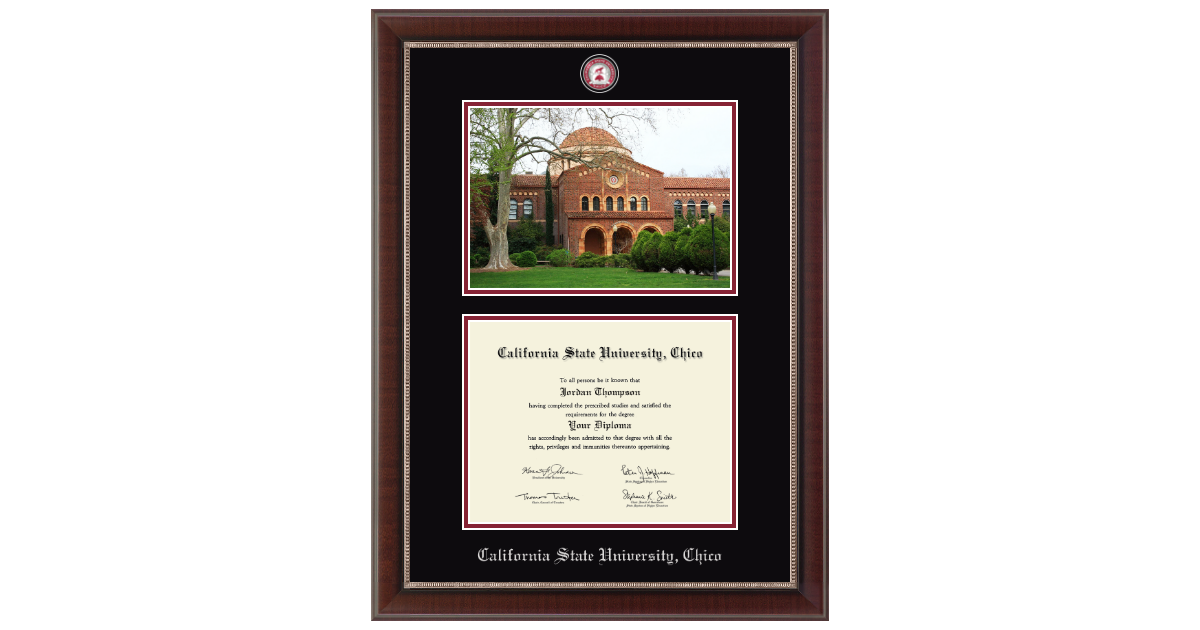 Diplom-Rahmen Für California State University Chico – 21,6 X 27,9 Cm Mit Ständer