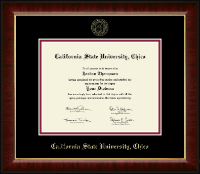 California State University Chico diploma frame - Gold Embossed Diploma Frame in Murano