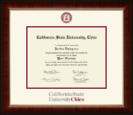 California State University Chico Dimensions Diploma Frame in Murano