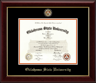Oklahoma State University diploma frame - Masterpiece Medallion Diploma Frame in Gallery