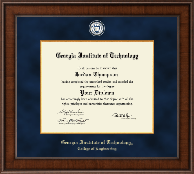 Georgia Institute of Technology diploma frame - Presidential Masterpiece Diploma Frame in Madison