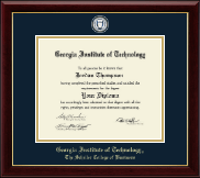 Georgia Institute of Technology Masterpiece Medallion Diploma Frame in Gallery